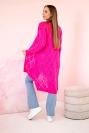 Pullover mit geometrischem Muster rosa Neon