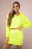 Set of sweatshirts with a skirt yellow neon