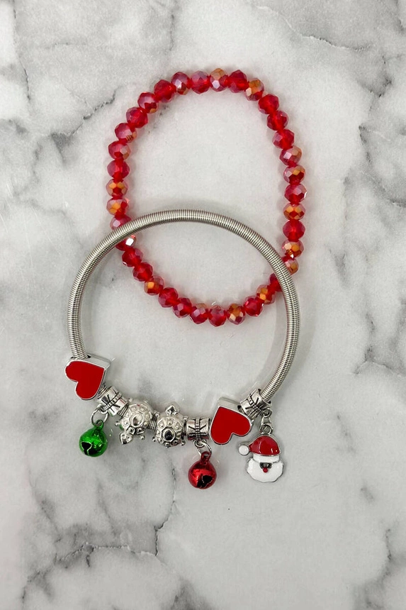 Christmas Bracelet SL433-77 Santa's Head
