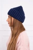 Čepice s rolováním Magda K293 navy blue