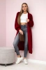 Sweater long cardigan burgundy