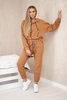 Cotton set hoodie + pants camel
