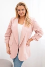 Damenjacke Plus Size elegant dunkel pudrig rosa