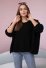 Weiter Oversize-Pullover schwarz