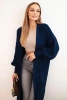 Long cardigan light navy blue