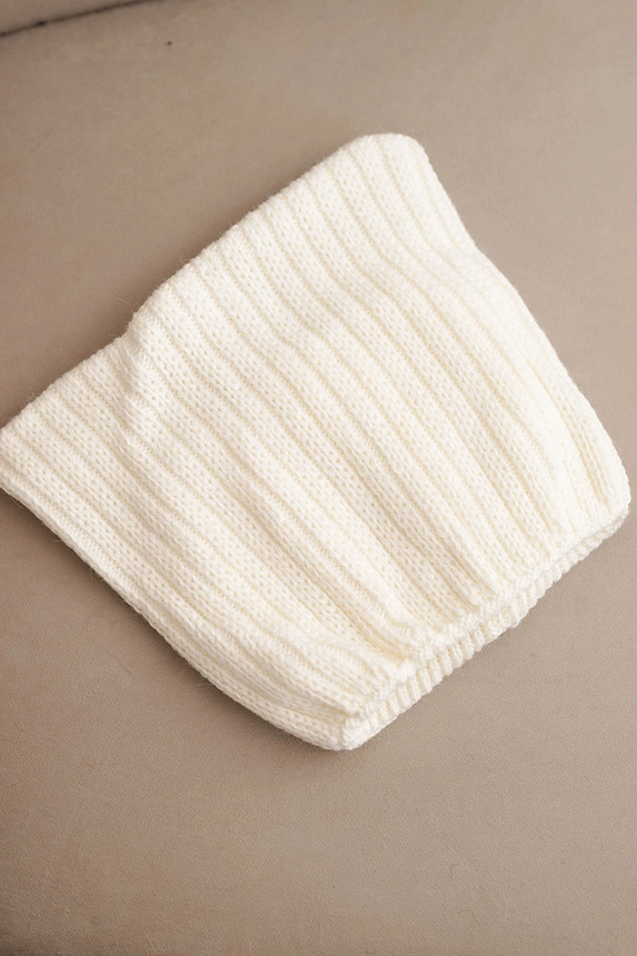 Čapica s fleece Marta K231 ecru