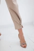 Summer Punto trousers with leg closure light camel