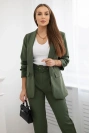 Elegant set of jackets and trousers khaki