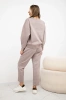 Set butterweicher Stoff Sweatshirt + Hose beige melange