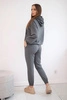 Sweatshirt-Set mit Kapuze in Graphit