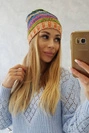 Čapica s fleece Krystyna K207 nevädza + pomaranč