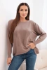 Women's sweater with a longer back and embossed star fango