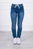 Джинсовые брюки с кулиской джинсовая ткань
