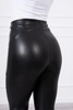 Pants with a decorative zipper at the front black