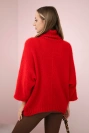 Pullover mit V-Ausschnitt rot