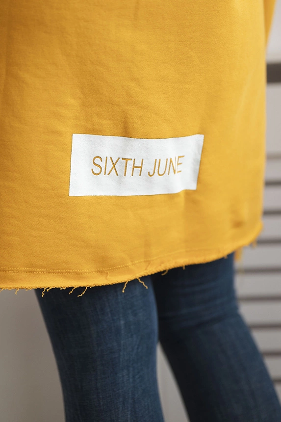 Coatee with subtitles mustard