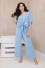 Bluse und Hosen-Set blau