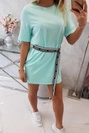Kleid mit Ziergürtel mint