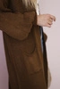 Sweater long cardigan chocolate