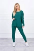 Set with an oversize blouse green