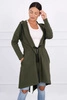 Längerer Rücken khaki Jacke