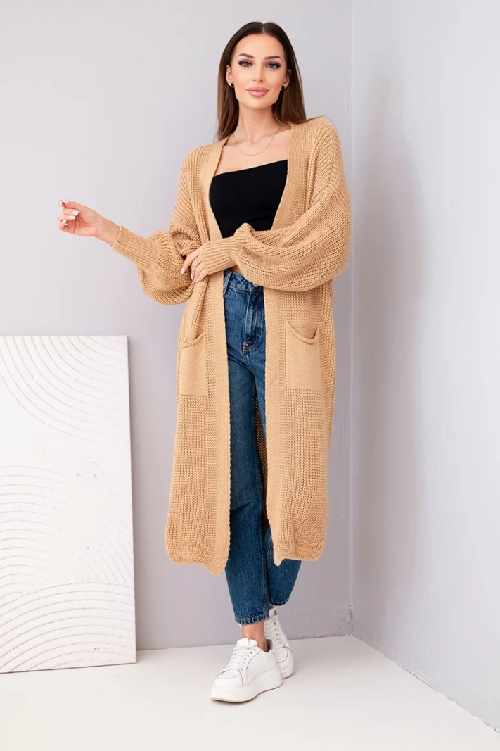Megztinis ilgas megztinis kupranugaris