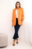 Blazer mit Revers elegant orange