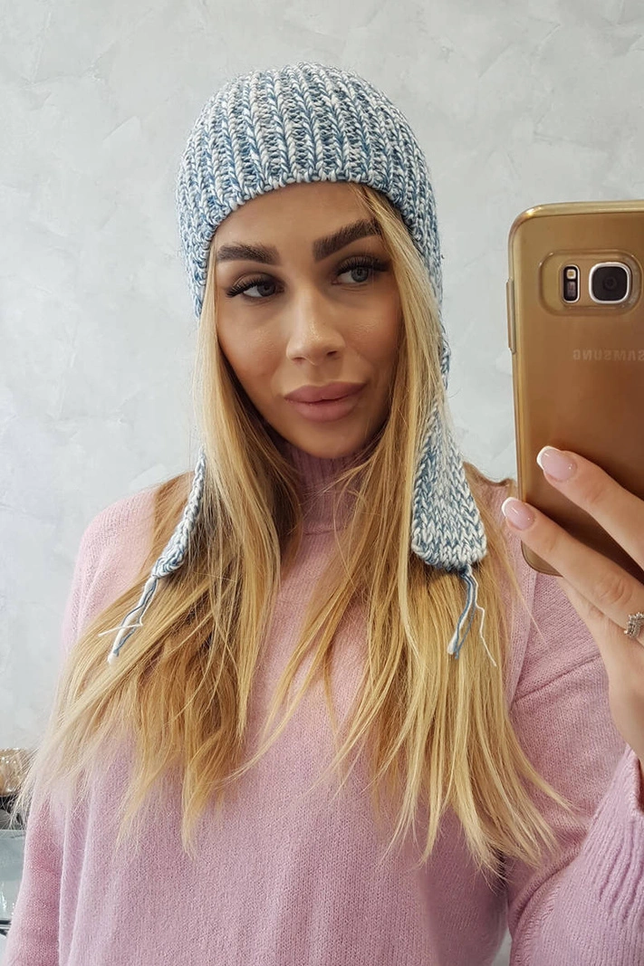 Women's long eared cap Jana K314 blue