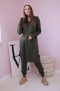 Sada mikin s delší stranou khaki barvy