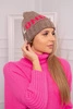 Women's cap London K385 mocca