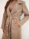 A coat women's with a belt double-breasted fango