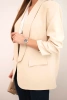 Jacke mit Revers elegant beige