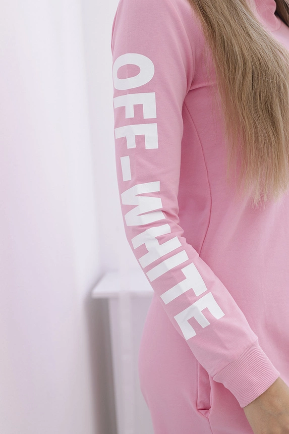 Off White světle růžové šaty