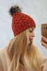 Vilnonė kepurė Daria K217 red