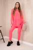 Set mit Kapuzenpulli pink neon