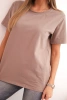 Women's cotton blouse in a classic cut fango