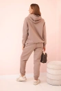 Women's cotton thermal set with fango print green