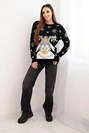 Christmas sweater with reindeer black