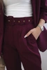 Elegant set of jackets and trousers burgundy