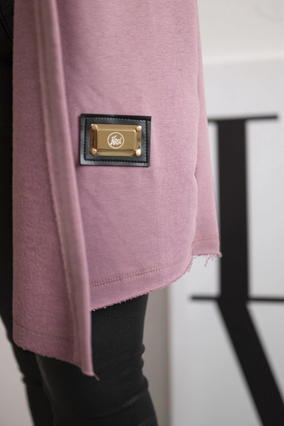 Coatee with subtitles dark pink