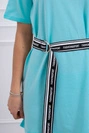 Kleid mit Ziergürtel mint