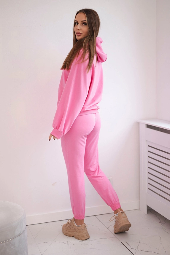 Sweatshirt-Set mit Kapuze hellrosa