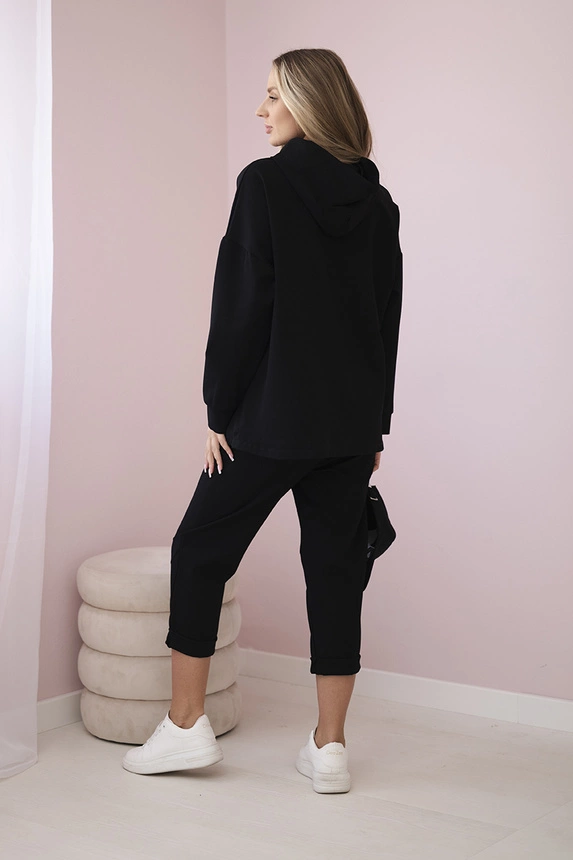 Komplektas Punto Milano Winter Hoodie + kelnės juodas