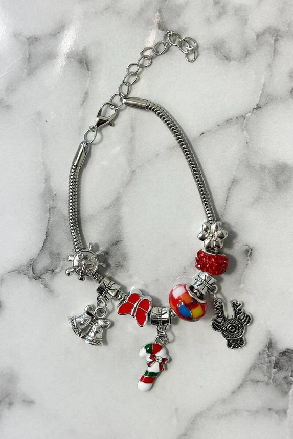 Christmas Bracelet SL433-29 Christmas cane