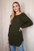 Pullover mit Schlitzen an den Seiten khaki