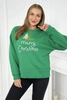 Marškiniai su užrašu Merry Christmas  ir eglutė žalias