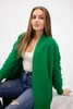 Sweter z bąbelkami na rękawie jasny zielony