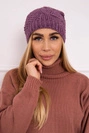 Cap with fleece Karolina K243 dark pink