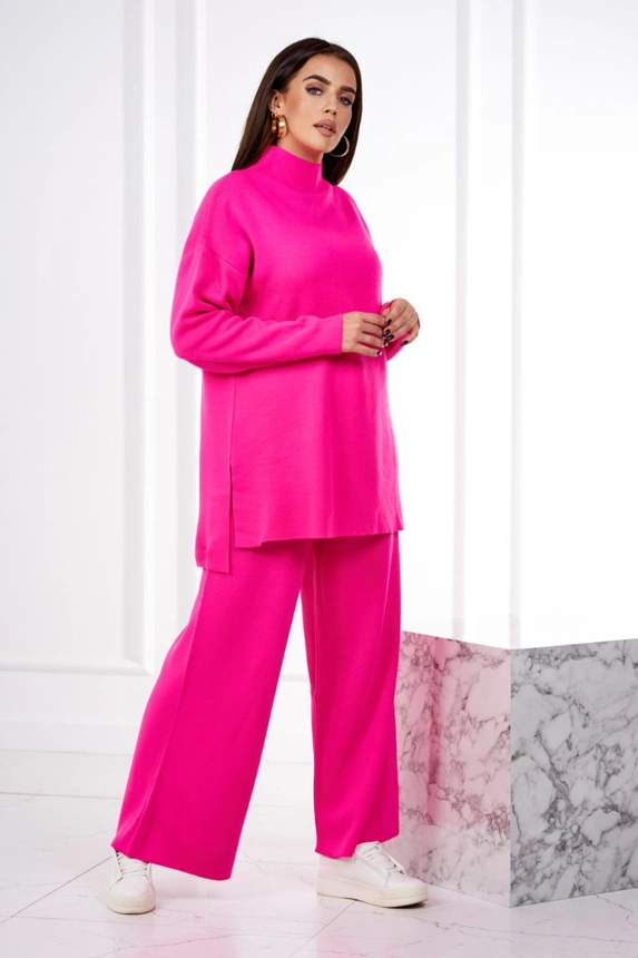 2-piece sweater set růžový neon