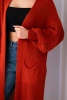 Langer Cardigan rot